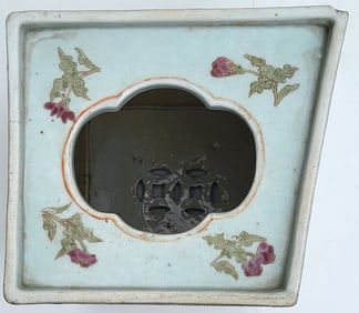 Large Asymmetrical Famille Rose Antique Chinese Jardiniere Porcelain Enamel