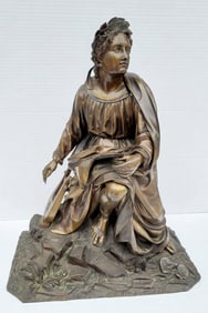 Large Antique French Orpheus Bronze 20inches Attributed To JF Theodore Gechter Metamorphosis