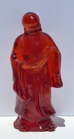 Carved Resin Vintage Large Heavy Immortal Noble 11 Inch Statue Sculpture Figure
