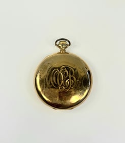 Keystone 14k Yellow Gold Watch Case 11Tdwt 17.1Tg Incl Crystal Over 1.4in Inside Bezel 1.75in Outer
