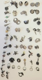 Collection Earrings Rings Mostly 925 Sterling Silver Misc Jewelry Estate Find