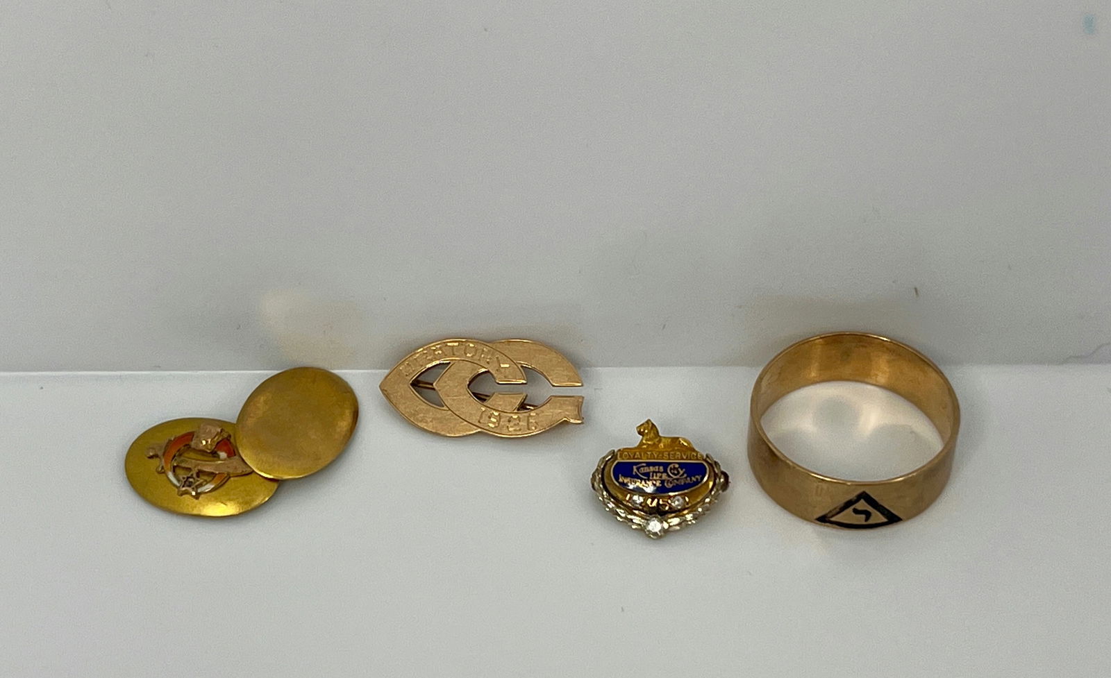 Collectible 10k Fraternal Gold Lot 2.1Tdwt 11Tg Incl Masonic Scottish Rite And Shriner Plus Kansas (1 of 5)