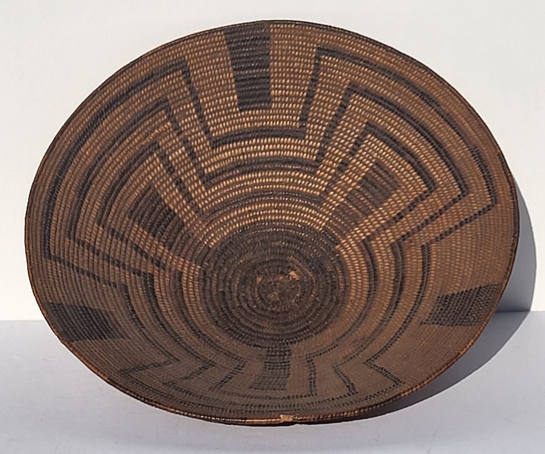 Fine Old Pima Basket 13.5 X 4 Inches Native American Good Provenance (1 of 4)