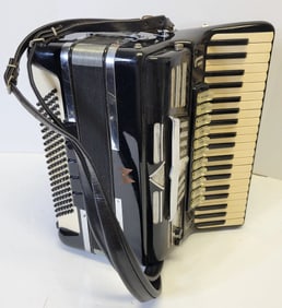 Signed Working Vintage Accordion With Hard Case