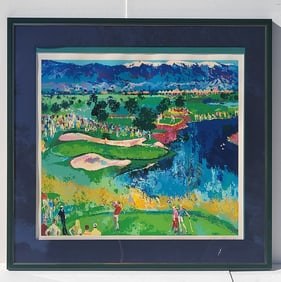 Leroy Neiman Cove At Vintage Golf Course Serigraph ed375 32in x 36in Pencil Signed