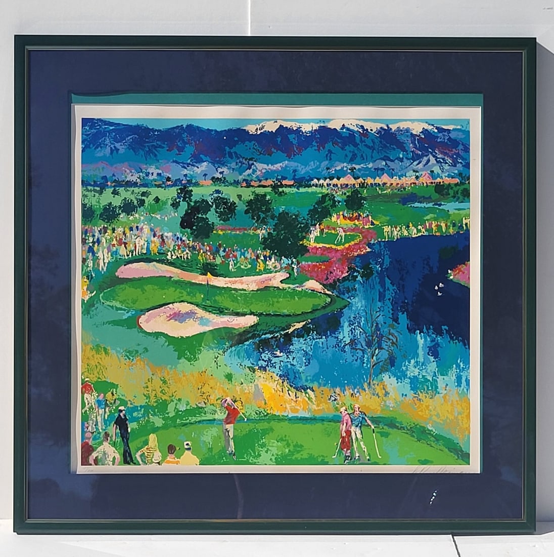 Leroy Neiman Cove At Vintage Golf Course Serigraph ed375 32in x 36in Pencil Signed: Leroy Neiman Cove At Vintage Golf Course Serigraph ed375 32in x 36in Pencil Signed. Aprox 1in visible margins, 45.75in x 48in framed, see condition report for toning.Provenance: Prominent waterfront T