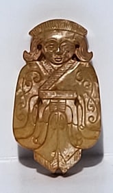 Carved Standing Figure Amulet 2.5 Inch 54g