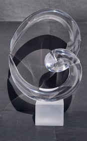 Signed Pino Signoretto Italian Murano Art Glass Sculpture MCM Biomorphic Statue Mid Century 15