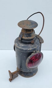 Antique Resse Aplington Railroad Lantern 15in High Plus Bail