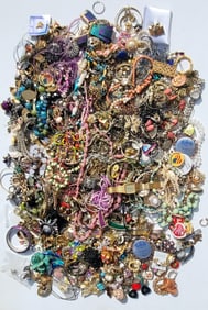 Big 14.5 Pound Vintage Costume Jewelry Lot