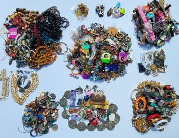 Huge 27.5 Pound Vintage Costume Jewelry Lot