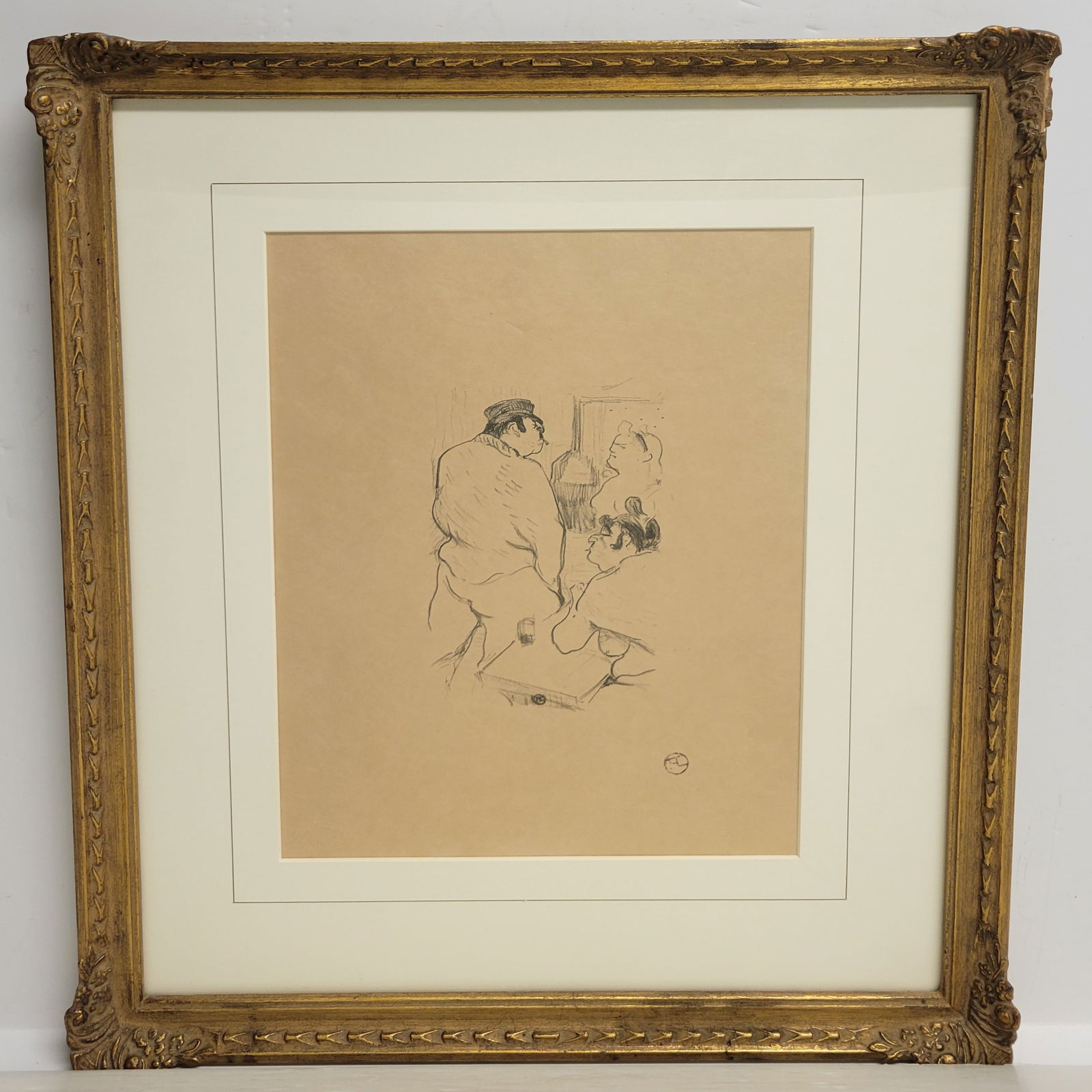 Henri De Toulouse Lautrec Stamped Lithograph Terror Of Grenelle Kleinmann Paris Blindstamp 12.75 X 9 (1 of 3)