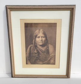 Edward Sheriff Curtis 1905 Hopi Woman Photogravure Pl 411 Native American Subject 15.25 X 11 Inch Pl