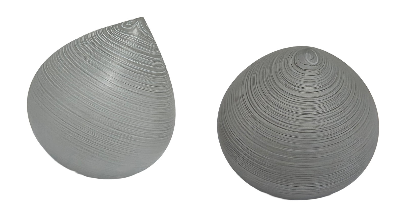 Pair Blown Art Glass Vessels Nancy Callan Manner 7.5 X 6.5 inches: Pair Blown Art Glass Vessels Nancy Callan Manner 7.5 long, 6.5 inch diameter, each. PLEASE SEE SHIPPING BELOW. NO visible signature.Provenance: Property of a family trust of a Tampa Bay executive with