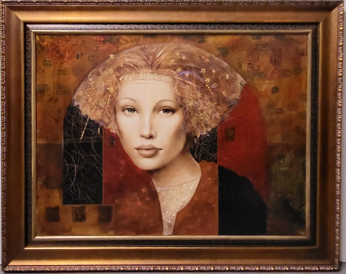 Large Csaba Markus Original 2009 Oil Lady Of Versailles 30 X 40 Inches Neo Renaissance Park West COA: Large Csaba Markus Original 2009 Oil Lady Of Versailles 30 X 40 Inches Neo Renaissance Park West COA And 45K Appraisal Hungarian, oil on canvas, 30 X 40 inches, 39.75 X 49.75 X 1.75 inches overall fra