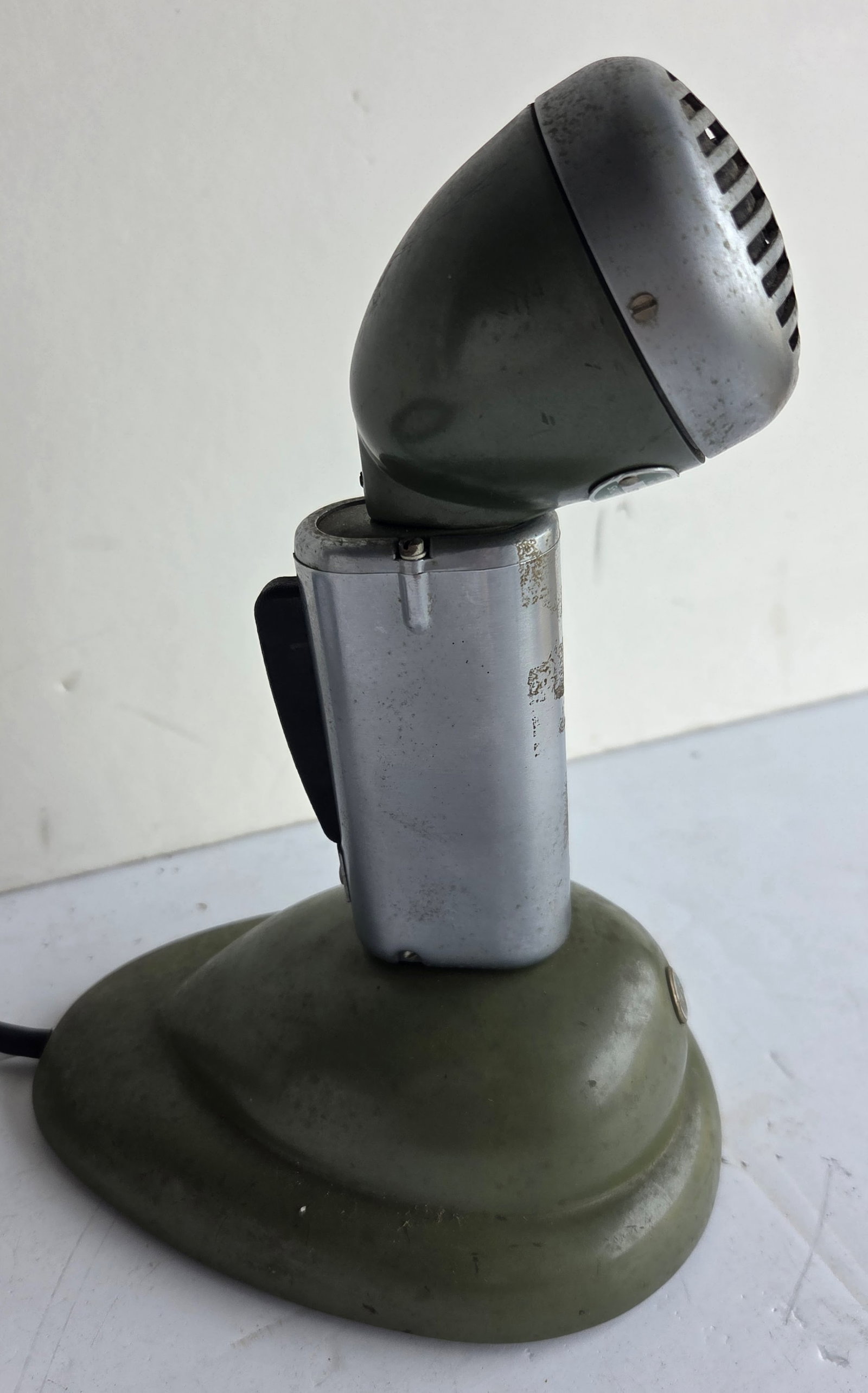 Vintage Shure Brothers Low Z Model S36 Industrial Age Desk Microphone Streamline Moderne Art Deco (1 of 7)