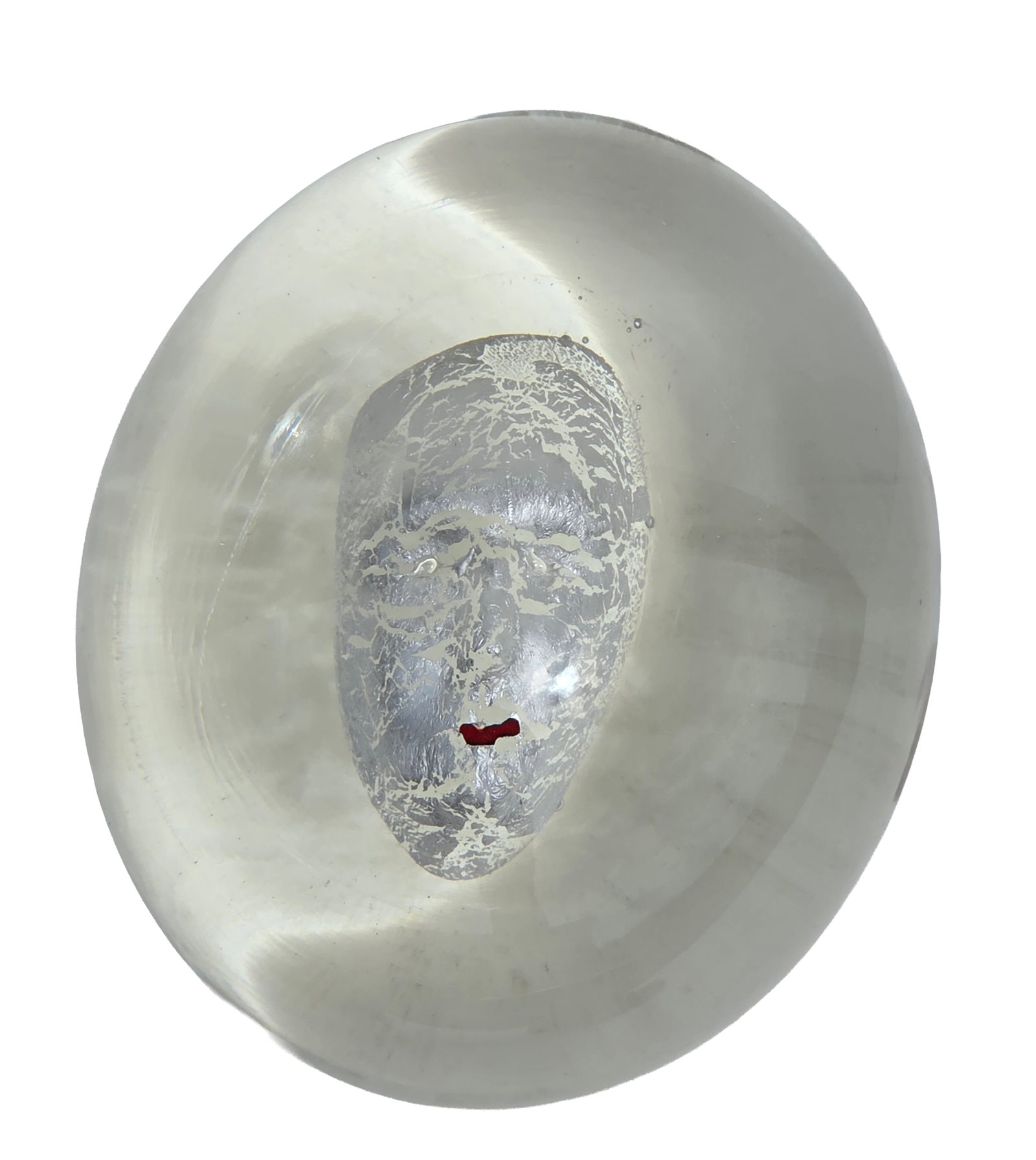 Alex and Katherine Bernstein 2015 Art Glass Faces Vase 10.75 inches Tall: Alex and Katherine Bernstein 2015 Art Glass Faces Vase 10.75 inches Tall. 5 inches in diameter. Signed and dated base underside.Provenance: Property of a family trust of a Tampa Bay executive with tie