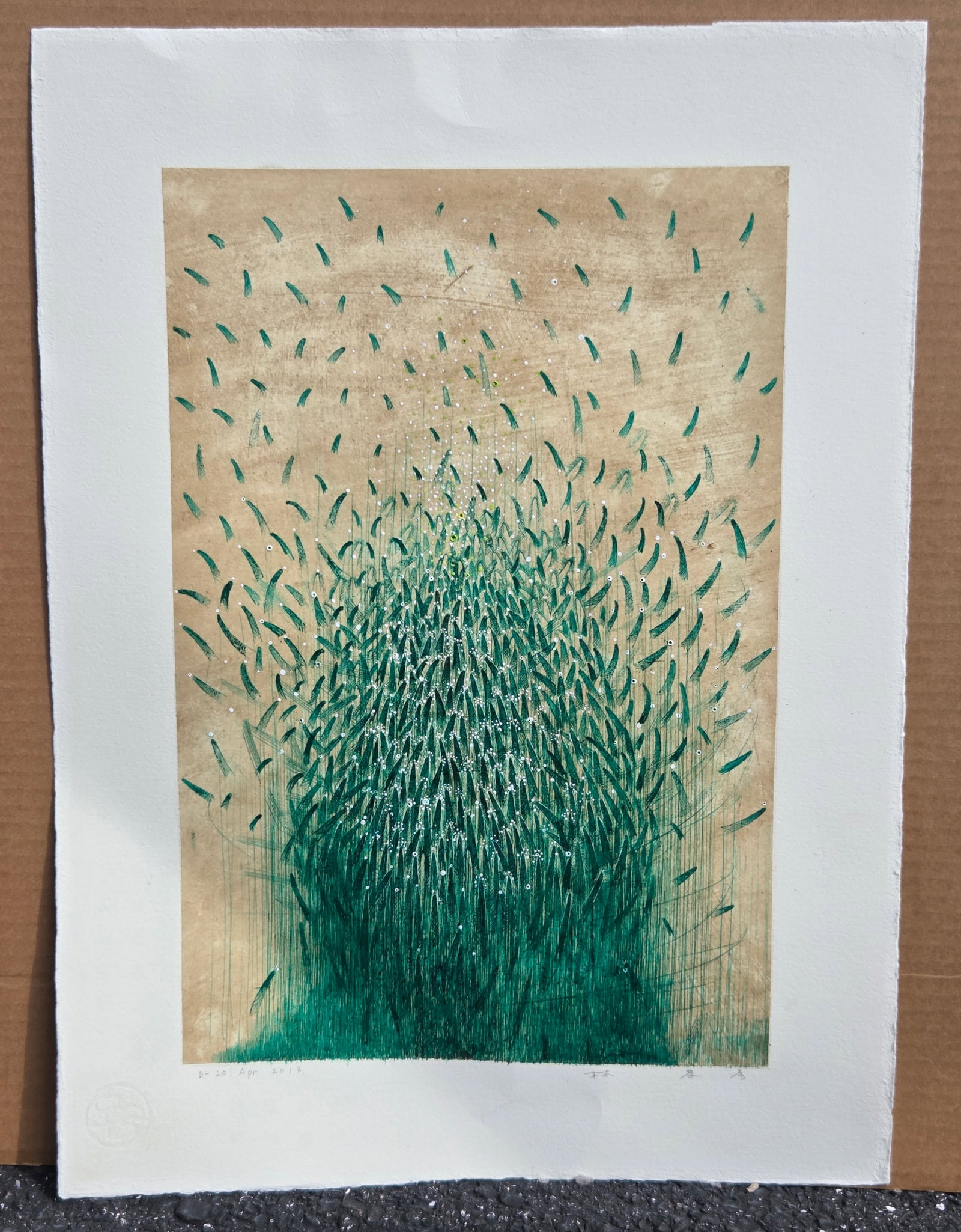 Takahiko Hayashi Signed Blind Stamp 2017 Woodblock Print Froelick Gallery Label: Takahiko Hayashi Signed Blind Stamp 2017 Woodblock Print Froelick Gallery Label. PLEASE SEE SHIPPING BELOW. Image measures 16.5 X 11 inches. Sheet measures 21.25 X 15.5 inches. Comes with flat cardboa