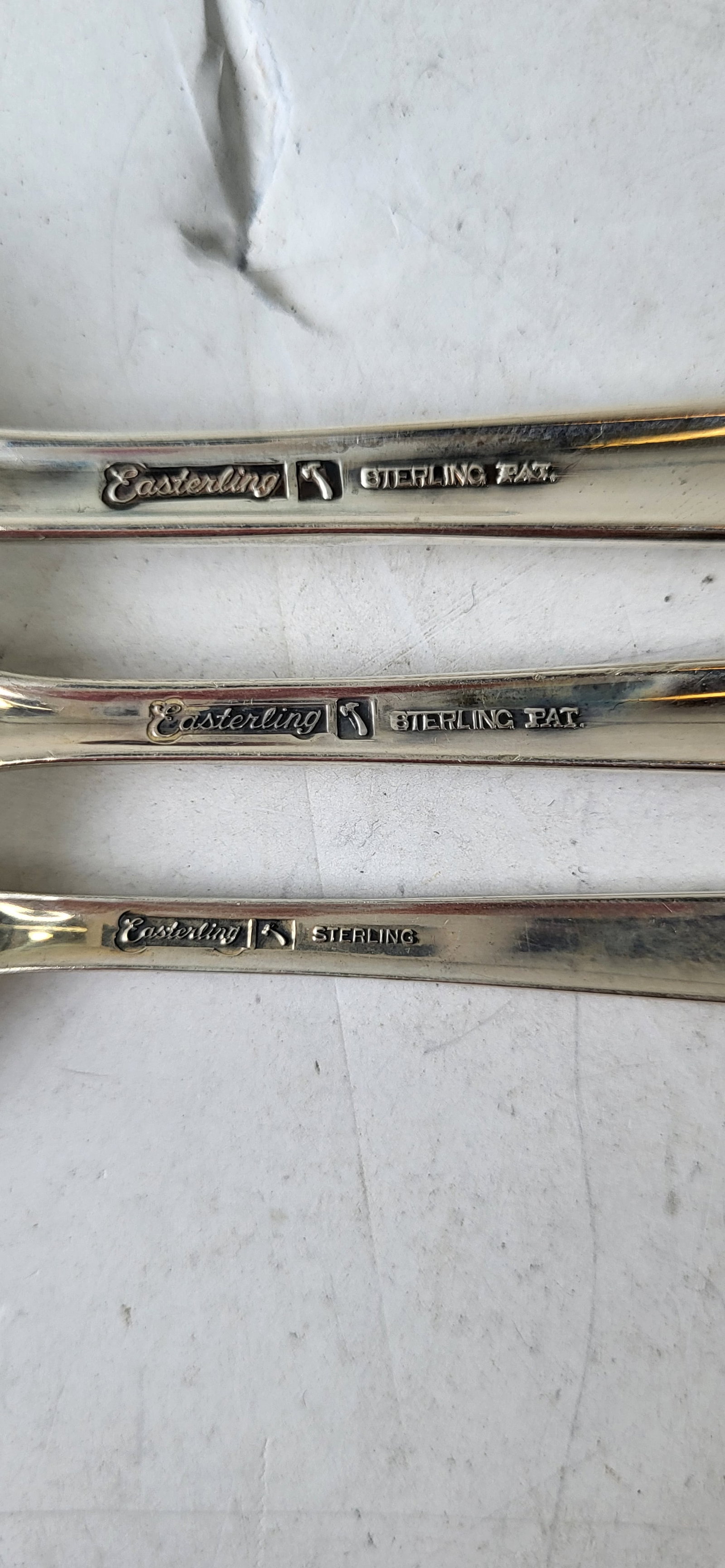 Set Sterling Silver Flatware 91 Pc Easterling Plus Addl Pie Server Net 90ozt - 2