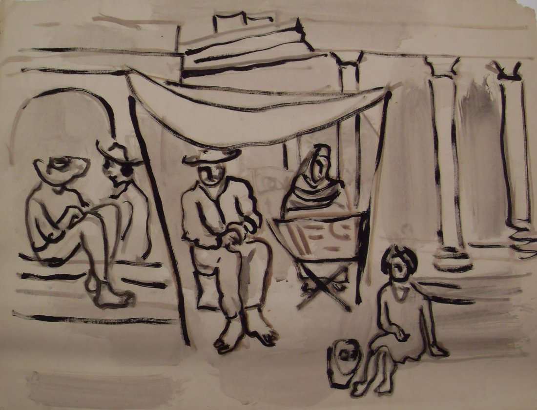 Irving Lehman Original Work on Paper by WPA Russian Ame: Irving Lehman Original Work on Paper by WPA Russian American Manhattan Brooklyn Mid-Century Modern Modernist MCM Artist Richard Stedman Estate Services LLC proudly presents their inaugural Las Vegas o