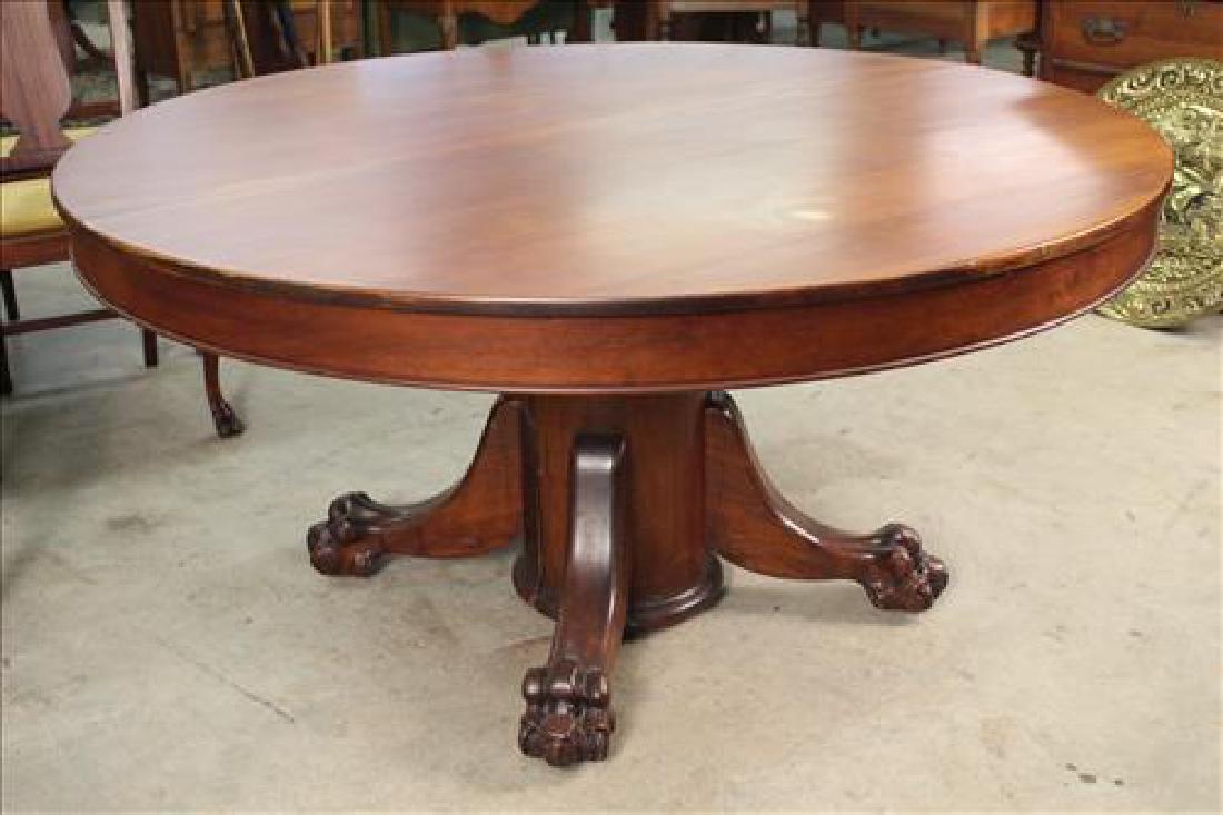 Mahogany Empire revival dining table (1 of 3)