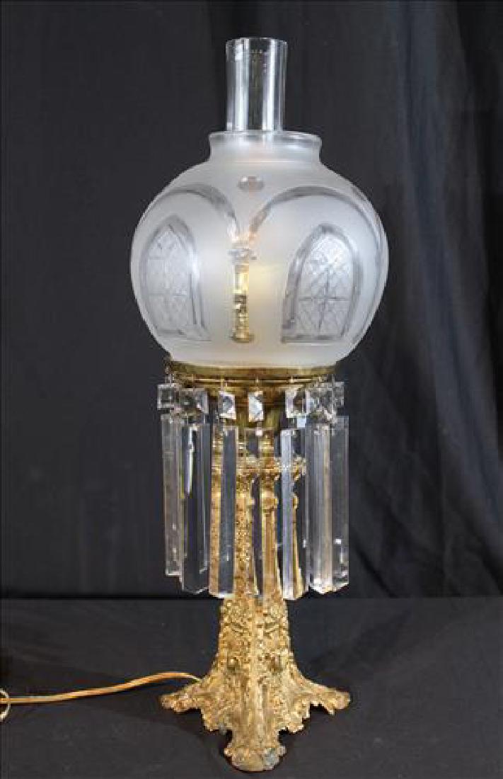 Astral lamp signed Cornelius and Co., ca. 1845, 25 in. (1 of 4)