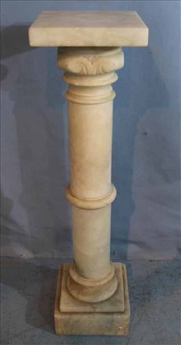 Antique marble pedestal in good condition , 39 in. T. (1 of 3)
