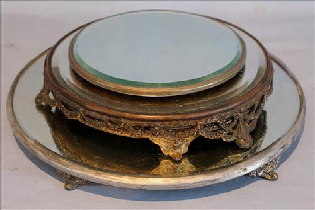 3 piece deal Victorian silver-plate plateau mirrors, 14 (1 of 2)