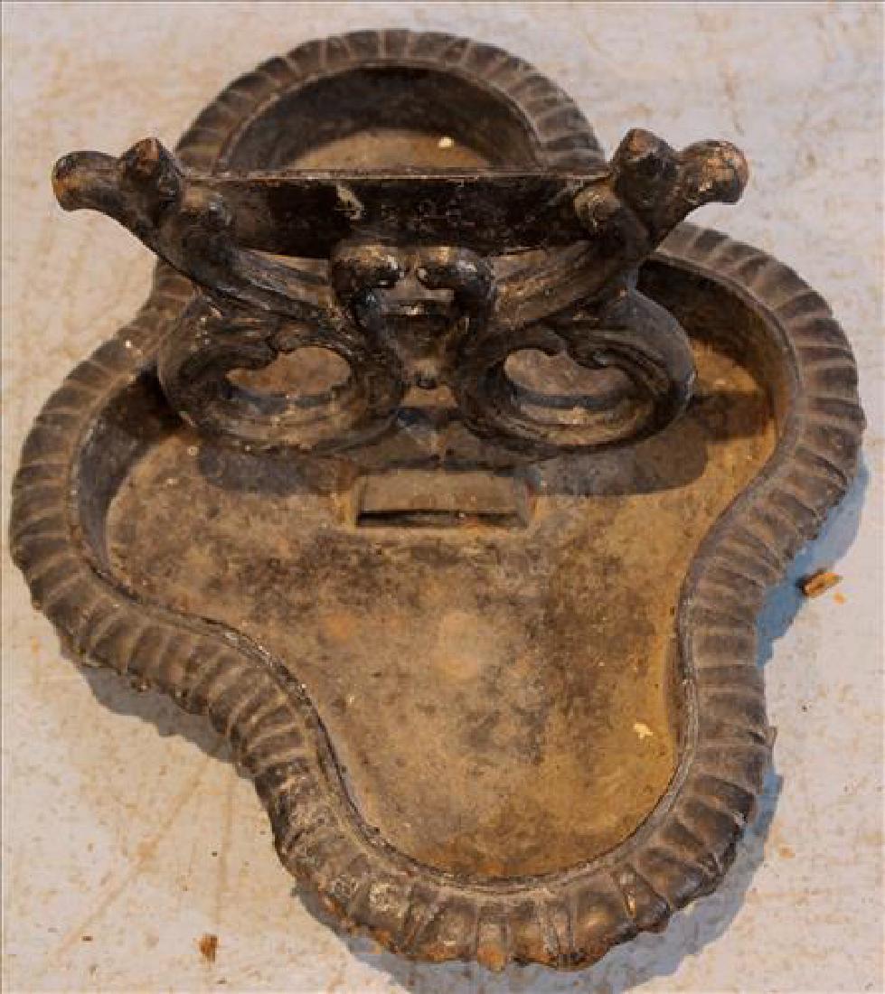 Victorian cast iron boot scraper, 15 in. L. (1 of 2)