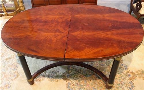 French Empire small dining table wilt fold up leaf (1 of 5)