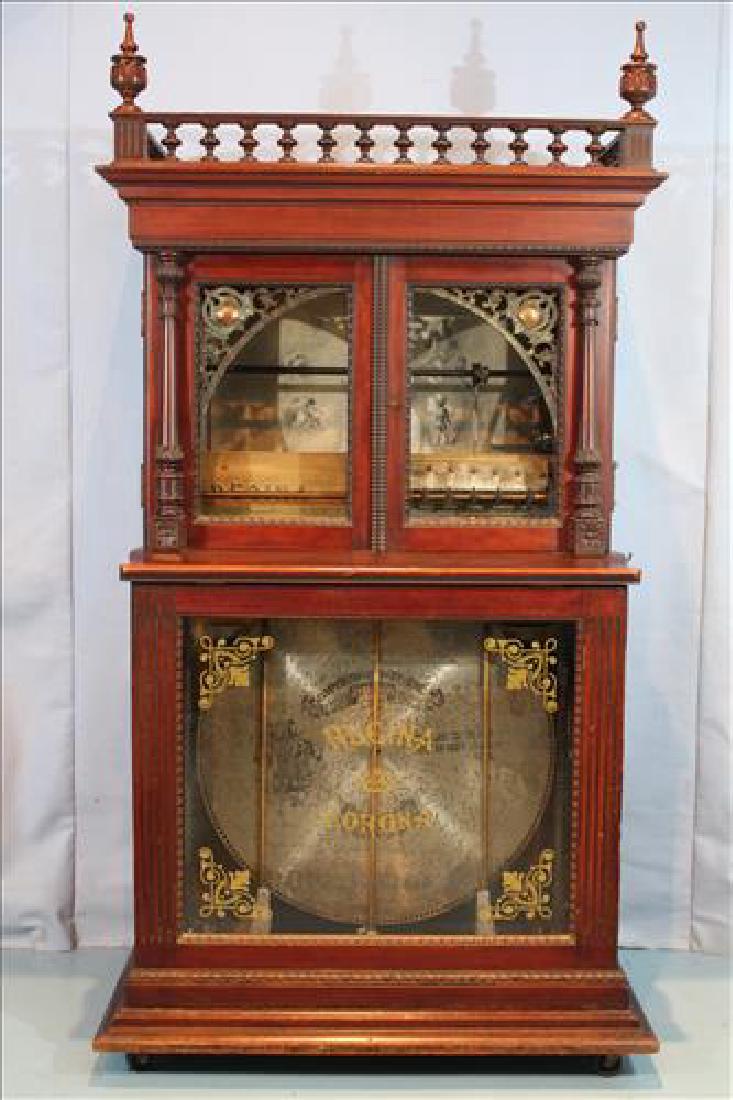 Regina Corona Victorian music box with 22 useable disk (1 of 10)