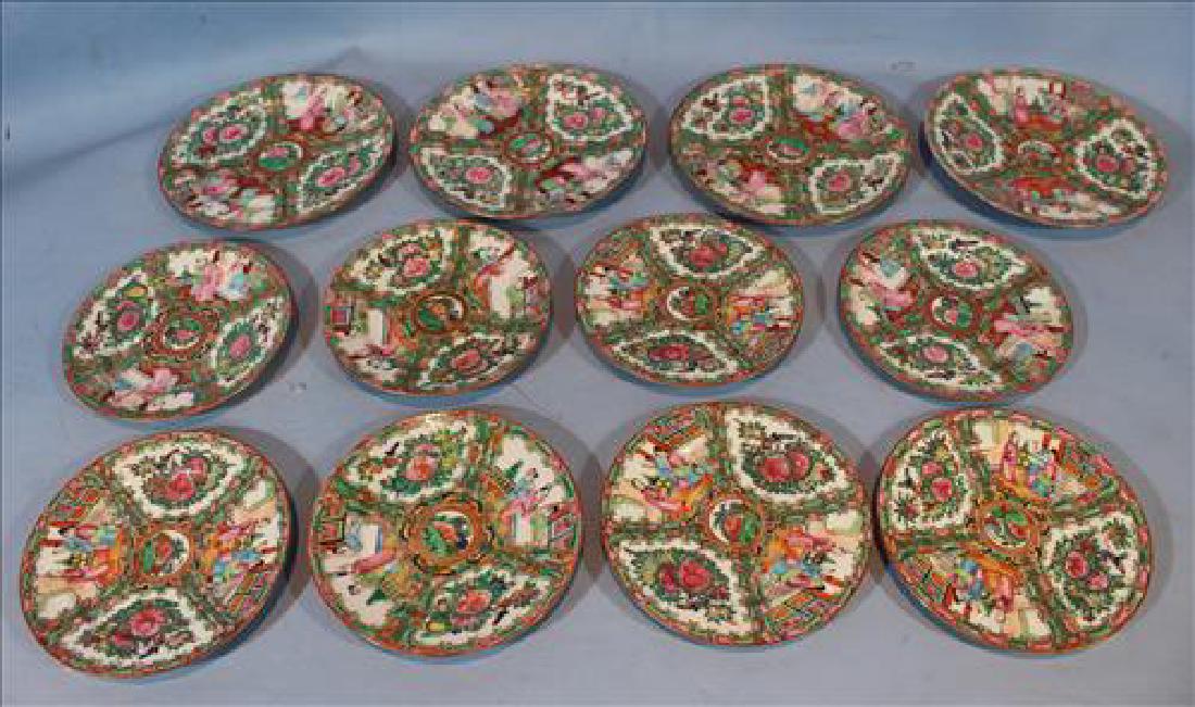 12 piece rose medallion china (1 of 2)