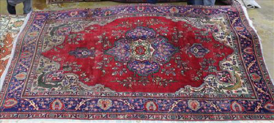 Antique Persian Tabriz rug, 6.8 x 9.10 (1 of 2)