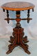 Walnut Victorian checkerboard table attrib. to Jelliff