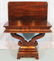 Rosewood Empire game table, slight veneer loss - 2