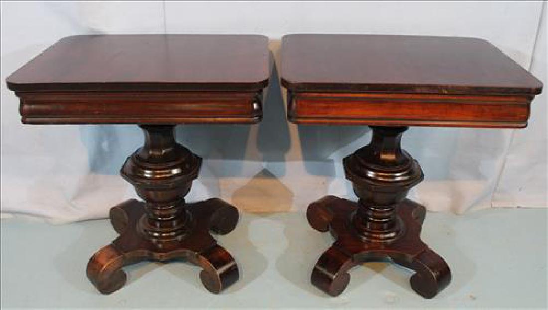 Pair mahogany empire night stands (1 of 4)