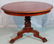 Mahogany breakfast table with gadrooned edge