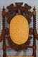Oak heavily carved parlor chair with grapes on back - 2
