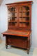 Mahogany Empire secretary desk with turned column - 2