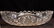 Brilliant cut glass bowl, 2.5 in. T, 9 in. Dia. - 2