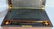 Rosewood lap desk on stand with original ink bottles - 2