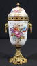 Hand painted Sevres porcelain caped urn, signed - 3