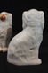 Large pair of white Staffordshire spaniels - 4