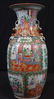 Rose medallion vase, 18 in .T, 7 in. dia.