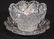 Brilliant cut glass mayonnaise set, 4 in. T, 5 in. Dia.