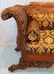 Small mahogany Empire heavily carved sofa - 2