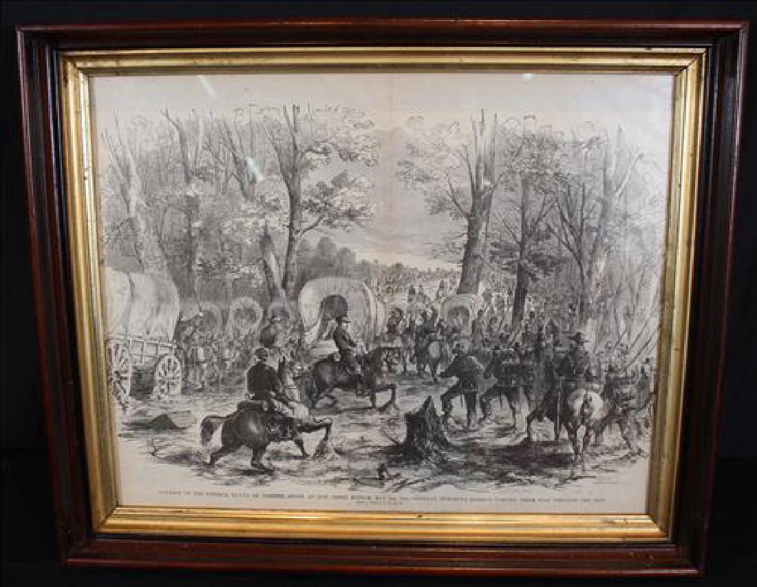 Antique print of Civil War battle at Corinth, MS (1 of 2)