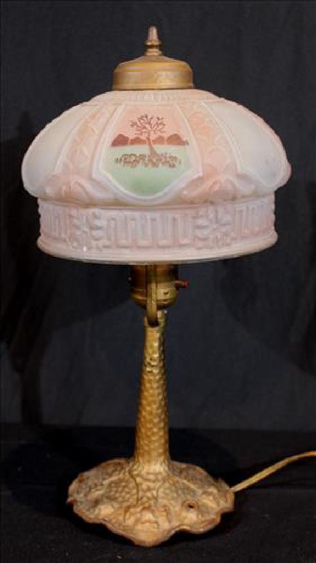 Small Boudoir lamp, ca. 1920, 16 in . T. (1 of 3)