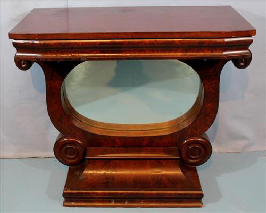 Mahogany Empire pier table with yolk base (1 of 3)