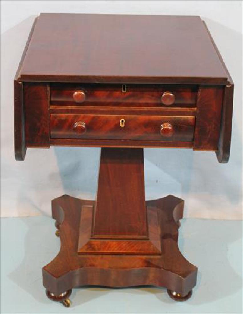 Mahogany Empire drop leaf work table (1 of 3)